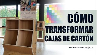 Organizador de cartón  TRANSFORMA CAJAS de CARTÓN en muebles y accesorios [upl. by Harbird]