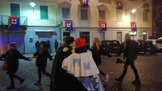 Abbruciamento dello scarlo allegorico Carnevale di Ivrea 2020 [upl. by Esimorp]