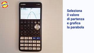 Calcolatrice grafica CASIO FXCG50  Dyna Graph esame dell’influenza dei parametri [upl. by Pardo]