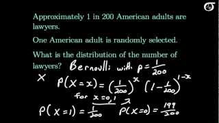 Introduction to the Bernoulli Distribution [upl. by Letniuq]