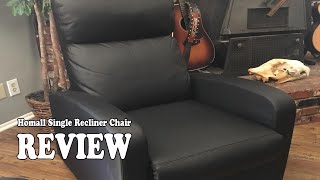 Homall Single Recliner Chair  Review 2019 [upl. by Anivram]