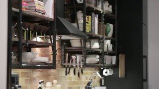 Interior Design — Hip Industrial Galley Kitchen Design [upl. by Middle]