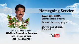 Walton Stanslas Pereira Funeral service on 28 06  2024 [upl. by Aiak]