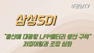 삼성SDI 주가 추세 분석 저점이탈과 향후 대응 방안 [upl. by Hayne765]