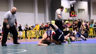 2014 Tyler Bohenko vs JONATHAN SCHRIMSHER AL  Nationals lost pin 152 [upl. by Aydan]