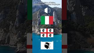 Comparision Italian sardinian and Corsican languages Italian voice testadimoromaps sardinia [upl. by Roderic]