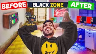 THE BLACK ZONE  Revealing My New Gaming Room [upl. by Ahtenak]