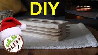 DIY Kerzenhalter für Teelichter selber bauen 👍🔨 [upl. by Jovi]