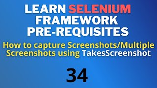 34 How to capture screenshots or multiple screenshots in Selenium [upl. by Surbeck254]