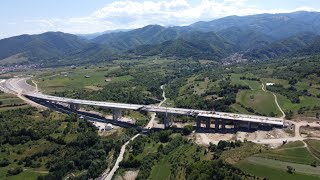 Autostrada A1 Sibiu Pitești Lot 1 Sibiu Boița Viaduct Tălmăcel 19 07 2022 autostradasibiupitesti [upl. by Ase684]