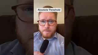 Absolute Threshold Explained psychology absolutethreshold sensation perception psychologyvideo [upl. by Dodd59]