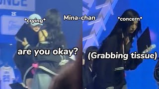 how mina concern on jeongyeon when she suddenly cries on this… [upl. by Rehpotsihrc167]