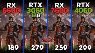 RX 6600 vs RTX 3060 12G vs RX 7600 vs RTX 4060  Ryzen 5 7600  Tested in 15 games [upl. by Nimajeb]