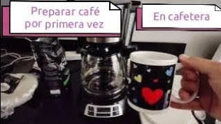 Cómo preparar CAFÉ por primera vez en una CAFETERA eléctrica [upl. by Hadihahs269]