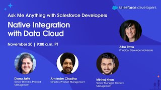 Native Integration with Data Cloud – Ask Me Anything with Salesforce Developers [upl. by Arleyne]