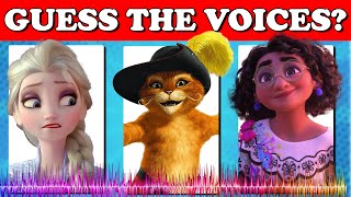 Guess Character By Their Voice  Netflix Puss In Boots Quiz DisneyEncanto  Guess The Disney Song [upl. by Oidale983]