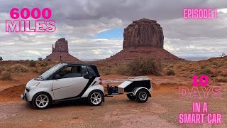 6000 Mile Roadtrip in a Smart Car Part 1 [upl. by Ylecic]