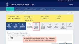 GSTN Official Guide for Applying for GST Registration PART B [upl. by Ball]