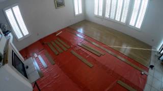 Laminate Flooring Installation Timelapse [upl. by Anaul354]