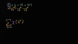 Writing geometric series in sigma notation [upl. by Onfre148]