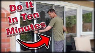 How To Replace A Screen Door  Sliding Screen Door [upl. by Jann]