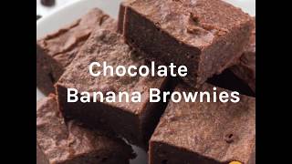 6Ingredient Ripe Banana Brownies [upl. by Elka]