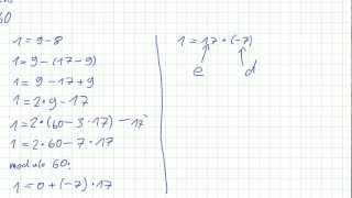 Mathematik für Informatik Studenten 60  RSA  Beispiel [upl. by Amii]