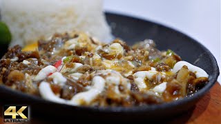 SIZZLING PORK SISIG and Beef TAPA 4K [upl. by Anide]