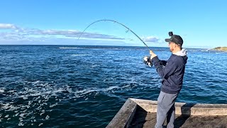 Insane Land Based Fishing at this ICONIC Pier [upl. by Bunch]