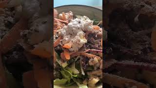 Vegan salad smoked tofu with pistachios vegan vegetarian healthyeating [upl. by Trojan]