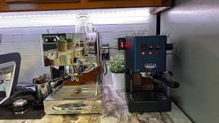 Gaggia Classic pro vs Quick mill Silvano [upl. by Anitnelav]