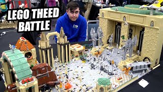 Huge LEGO Star Wars Theed Battle [upl. by Yelnahs]