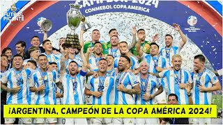 ARGENTINA CAMPEONA DE COPA AMÉRICA vs COLOMBIA Messi CELEBRA Lautaro el HÉROE  Futbol Picante [upl. by Ecidnarb605]