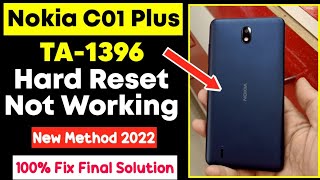 Nokia C01 Plus TA1396 Hard Reset  TA1396 Pin Lock Pattern Lock Remove New Method March 2022 [upl. by Einhpets]