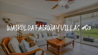 Waikoloa Fairway Villas D3 Review  Waikoloa  United States of America [upl. by Pozzy322]