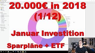 20000€ 2018 investieren  112 Januar Sparpläne  Vanguard ETF [upl. by Akcir]