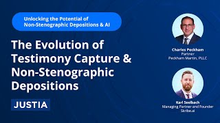 Evolution of Testimony Capture  Unlocking the Potential of NonStenographic Depositions amp AI 14 [upl. by Celia]