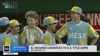 El Segundo advances to Little League World Series US championship game [upl. by Shaffert]