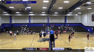 Wilmot Wolves vs FlorenceHenry Falcons Subvarsity VB [upl. by Rehpotsrhc498]