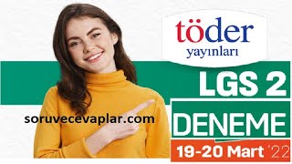 2022 TÖDER TÜRKİYE GENELİ LGS DENEME SINAVI 2 CEVAP ANAHTARI VE SONUÇLARI NE ZAMAN  YORUMLAR [upl. by Rumney]