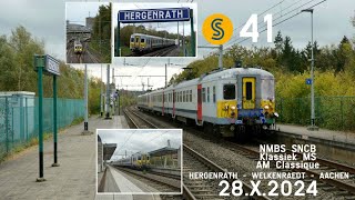 NMBS SNCBKlassiek MS AM Classique 648660Hergenrath Welkenraedt Aachen  28X2024 S41 [upl. by Atsilac]