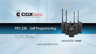 Kenwood ProTalk PKT 23K Self Programming [upl. by Berkie]