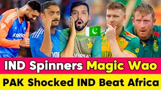 PAK Shocked India Spinners Magic Bowling  SA All Out 141  IND win 1st T20 In Durban [upl. by Allekim901]