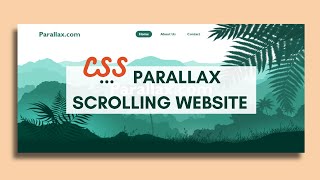 CSS Parallax Scrolling Website  How to Build a Website with HTML CSS and JavaScript [upl. by Ornas]