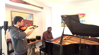 Come Thou Fount  Piano and Violin Duet  Brandon Kwok  Ebby Boaz [upl. by Eecrad]