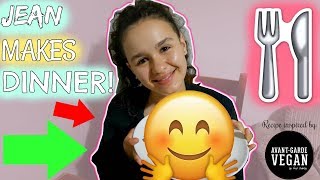 12 YEAR OLD JEAN MAKES DINNER  VEGAN KIDS DINNER PARTY🎉 [upl. by Reemas]