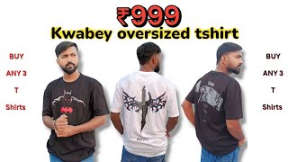 kwabey oversized tshirt unboxing review  any 3 tshirt only 999  kwabey kwabey oversize [upl. by Akemed]