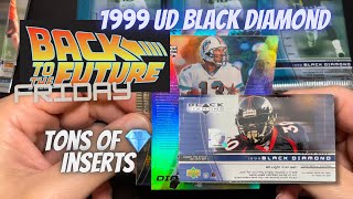 Ripping 1999 Upper Deck Black Diamond Football Hobby Box Happy Holidays [upl. by Terag]