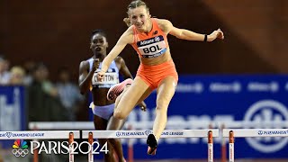 Femke Bol stays UNBEATEN with recordsmashing 400m hurdles win in Brussels  NBC Sports [upl. by Isobel182]