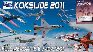 4K UHD The Last International Airshow at Koksijde 2011 Upscaled [upl. by Adnarem]